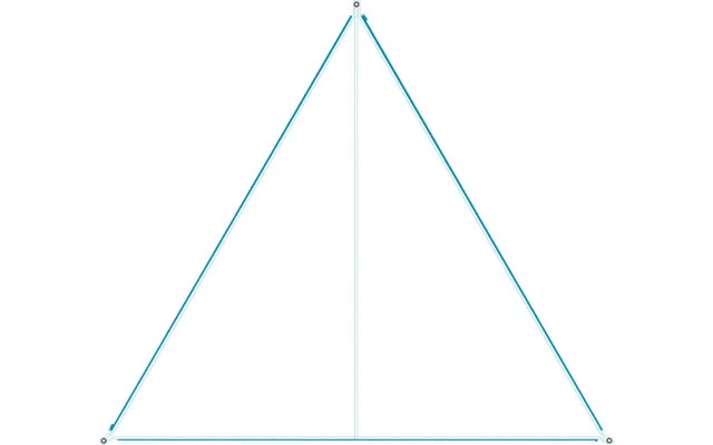 Bent Canvas Plain Single Tarp Sepia Blue / Zipper Light Blue 5 Bent Canvas Plain Single Tarp Sepia Blue / Zipper Light Blue – Bild 5