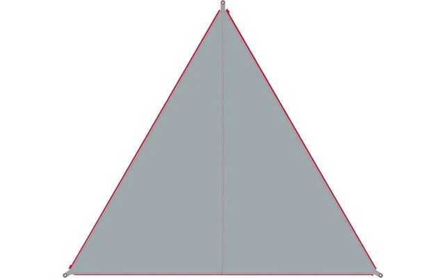 Bent Canvas Plain Single Tarp White / Zipper Red 6 Bent Canvas Plain Single Tarp White / Zipper Red – Bild 6