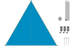 Bent Canvas Plain Set Tarp Sepia Blue / Zipper Light Blue -Dometic Verkäufe 251435 1777942 4