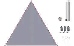 Bent Canvas Plain Set Tarp High Rise / Zipper Red -Dometic Verkäufe 251471 2424154 5