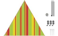 Bent Canvas Allover Set Tarp Caribbean Stripe Hawaii / Zipper Light Blue -Dometic Verkäufe 251481 2376752 1