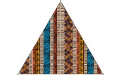 Bent TC- Zip-Canvas Single Verbindbares Sonnensegel 250 X 250 X 250 Cm Afrika Design -Dometic Verkäufe 448646 3884530 1