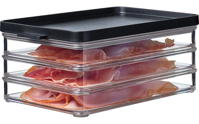 Mepal Omnia Kühlschrankdose Aufschnitt 3-lagig 1,5 Liter Black 2 Mepal Omnia Kühlschrankdose Aufschnitt 3-lagig 1,5 Liter Black – Bild 2