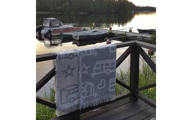 Pufz Decke Wohnwagen Weiß/grau 2 Pufz Decke Wohnwagen Weiß/grau – Bild 2