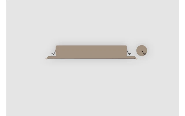 Bent Verbindbare Kissenrolle Zip Lounger XL 175 X 30 Cm Ocker 2 Bent Verbindbare Kissenrolle Zip Lounger XL 175 X 30 Cm Ocker – Bild 2