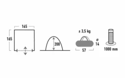 High Peak Mehrzweckzelt Lido -Dometic Verkäufe 615331 4452195