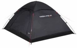 High Peak Monodome XL Freistehendes Einfachdach Kuppelzelt 4 Personen Schwarz