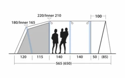 Outwell Avondale 6PA Tunnelzelt -Dometic Verkäufe 748511 5008592