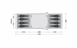 Easy Camp Huntsville Twin 800 Tunnelzelt Für 8 Personen -Dometic Verkäufe 782504 5172620