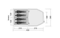 Easy Camp Huntsville 400 Tunnelzelt Für 4 Personen -Dometic Verkäufe 782846 5185703