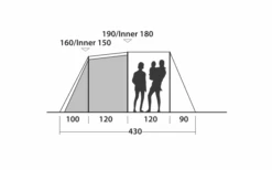 Easy Camp Huntsville 400 Tunnelzelt Für 4 Personen -Dometic Verkäufe 782849 5185709