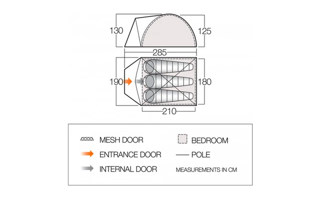 Vango ALPHA 300CLR Kuppelzelt 3-Personen 2 Vango ALPHA 300CLR Kuppelzelt 3-Personen – Bild 2